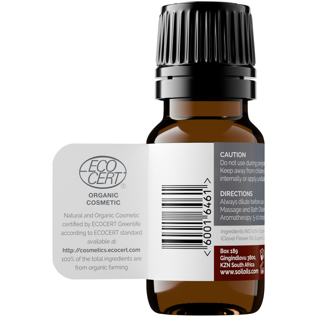 Organic Clove Bud Essential Oil – 10 ml | Certified Organic | 100% Pure | Steam-Distilled | Vegan