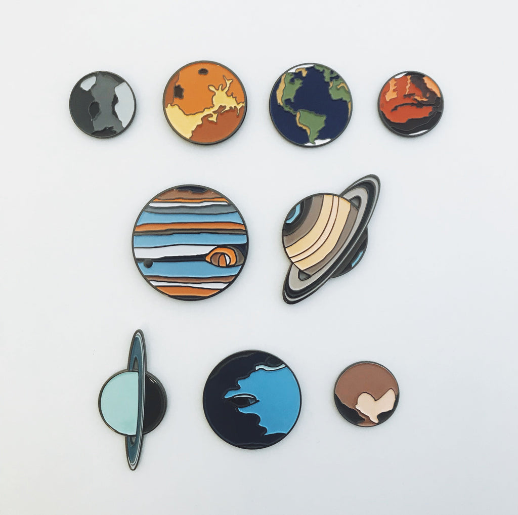 Earth Enamel Pin — Eco-Inspired Accessory for Bags & Jackets