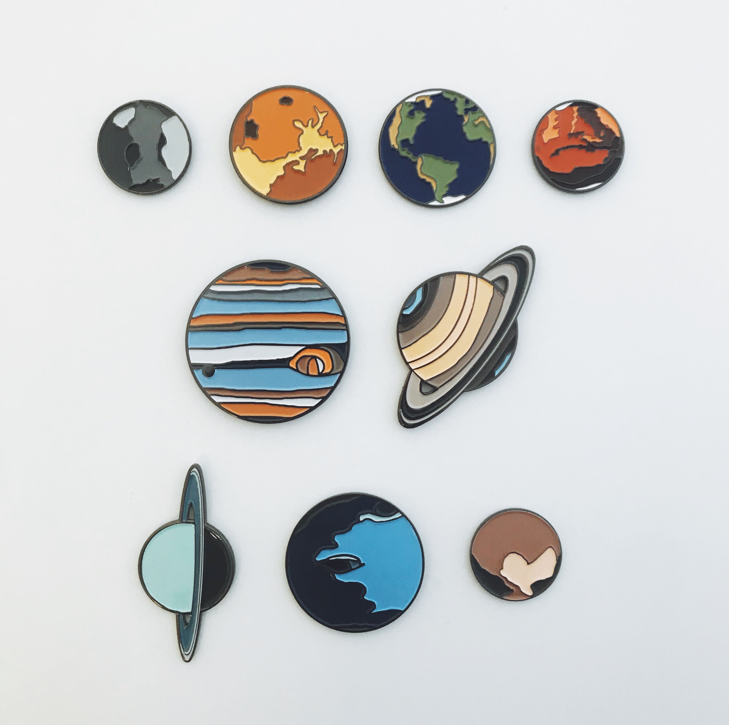 Earth Enamel Pin — Eco-Inspired Accessory for Bags & Jackets
