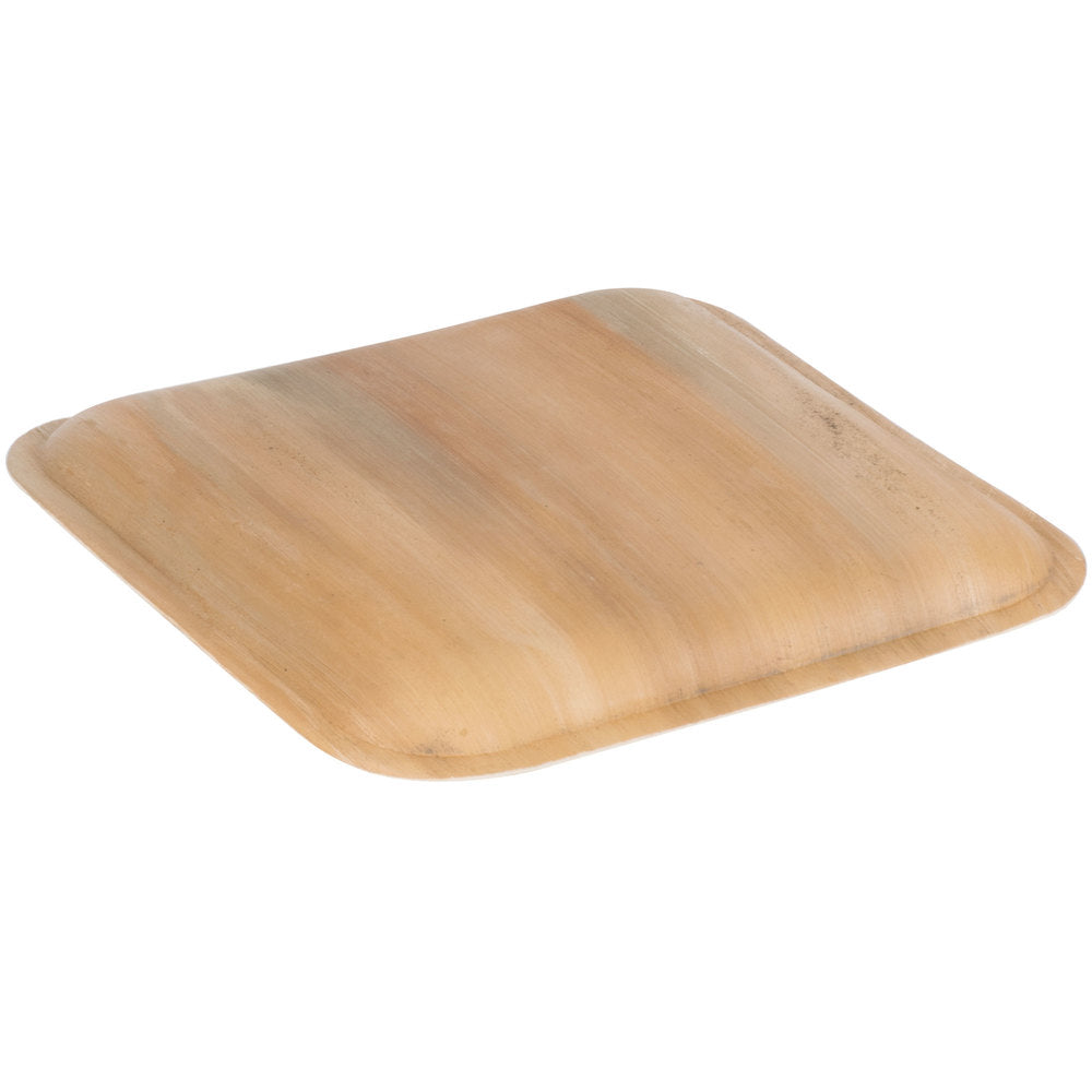 Palm Leaf Dinner Plates (9” Square) — 100% Compostable, Chemical-Free (100 Pack)