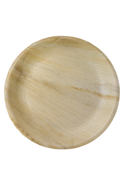 Palm Leaf Plates (8” Round) — Compostable Eco Dinnerware (25–100 Pack)