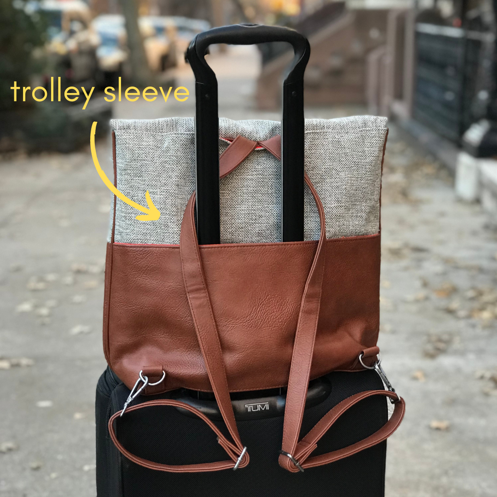 Vegan Backpack Tote — Organic Cotton & Eco-Friendly Materials