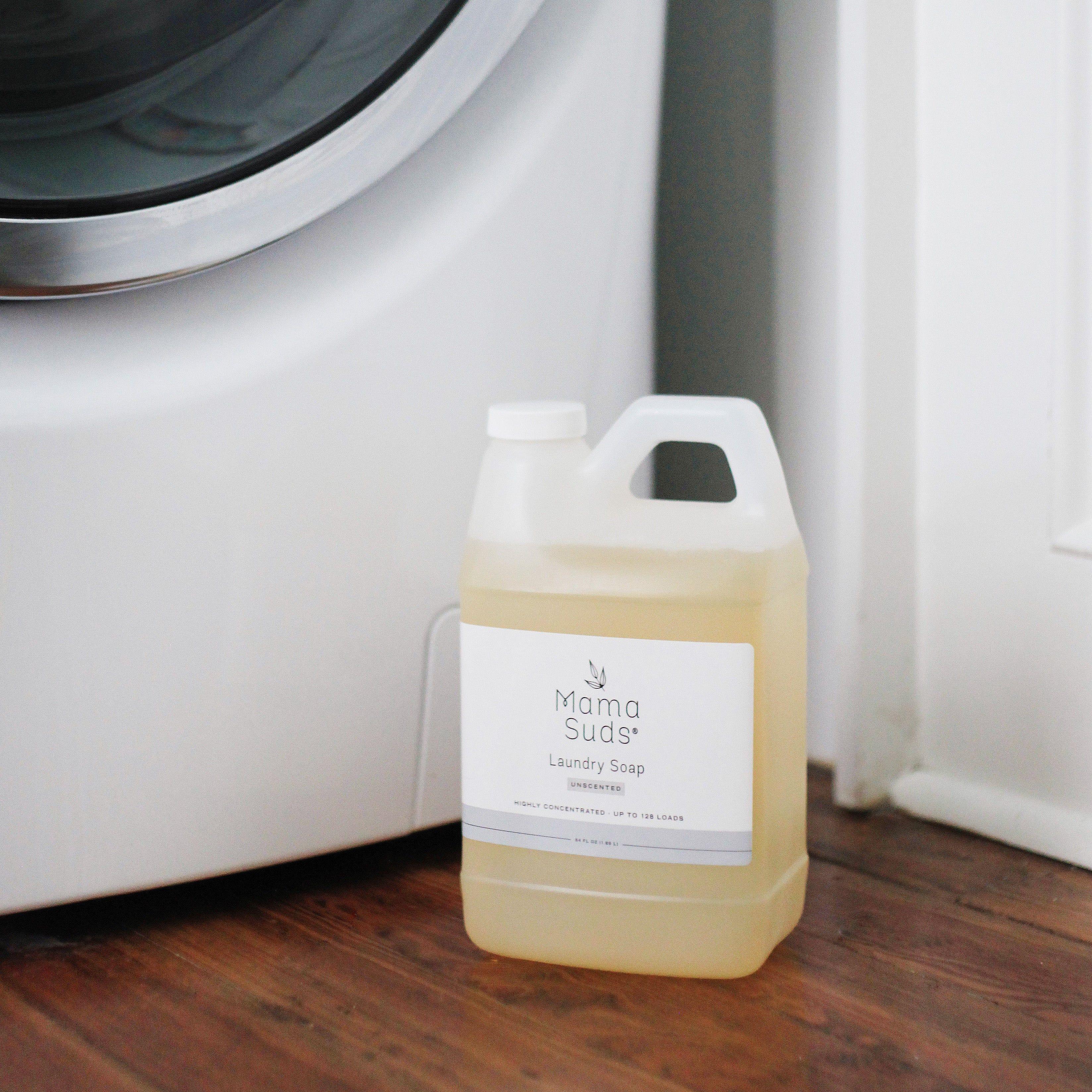 MamaSuds Natural Laundry Soap — Ultra-Clean, Fragrance-Free, Olive-Oil Based